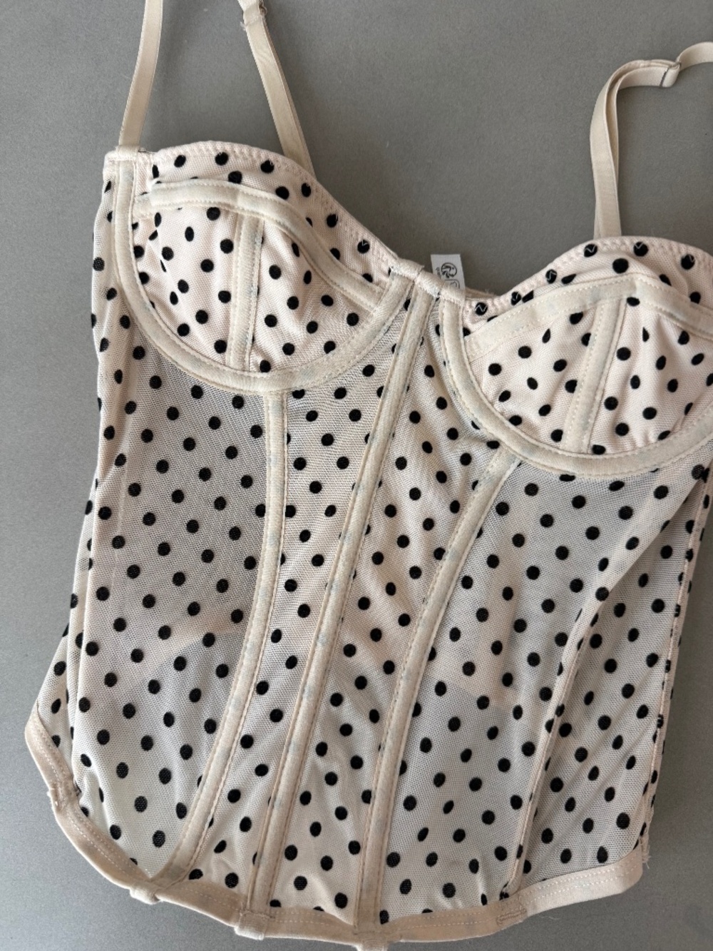 Polka dot corset